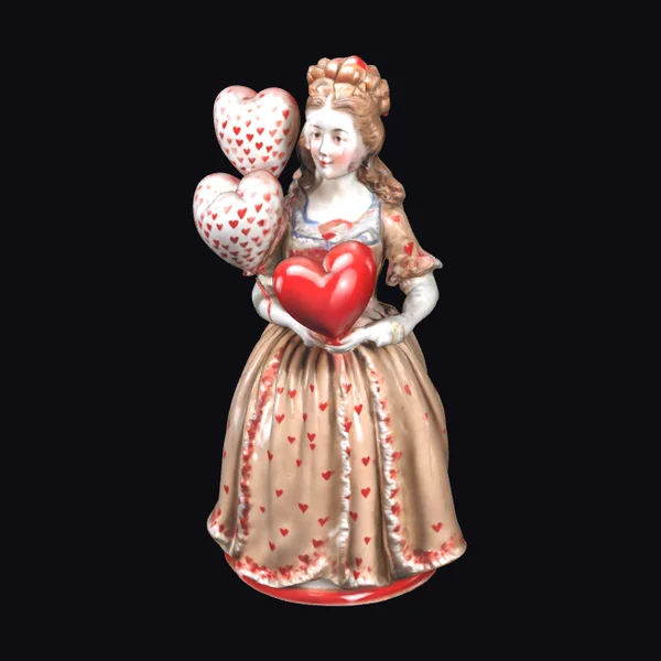Woman with Heart Balloons
