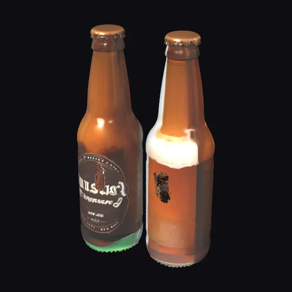 Beer Bottles with Labels