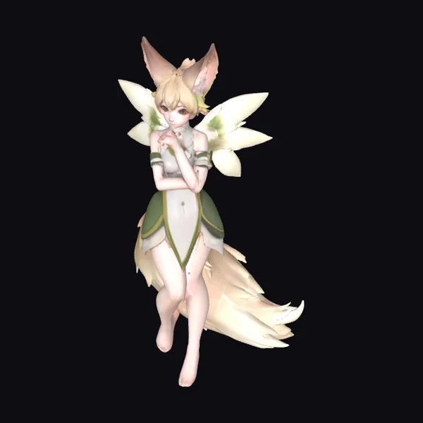 Anime Fairy Fox Girl