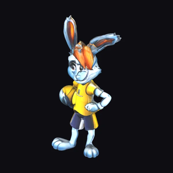 Rabbit Volleyball Player