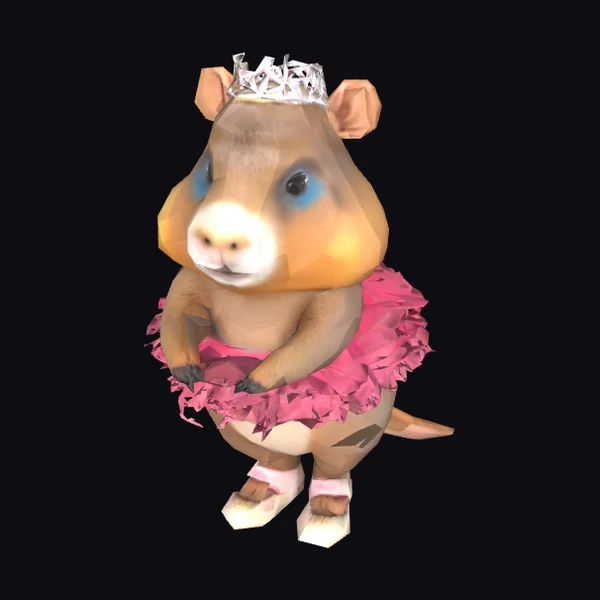 Cute Capybara Ballerina
