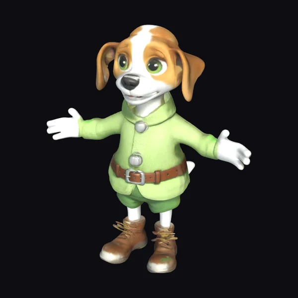 Cartoon Beagle Character