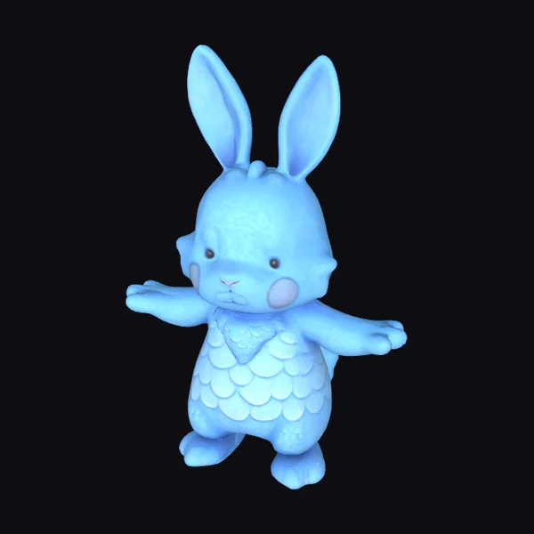Blue Bunny Friend