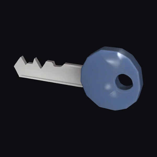 Blue Cylinder Key