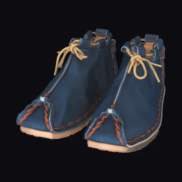 Blue Suede Moccasin Boots