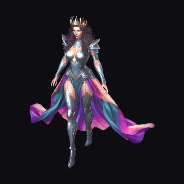 Armored Fantasy Female Warrior