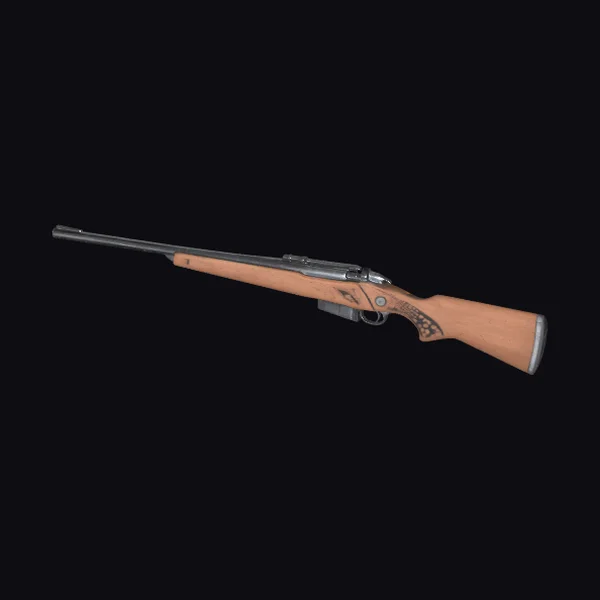 Wooden Bolt Action Rifle