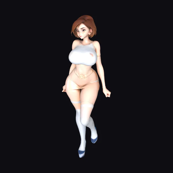 Anime Girl Heroic Pose