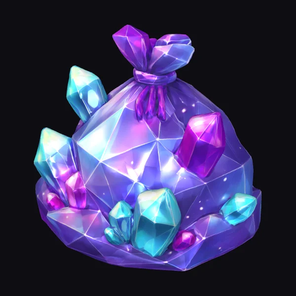Purple Crystal Treasure Pouch