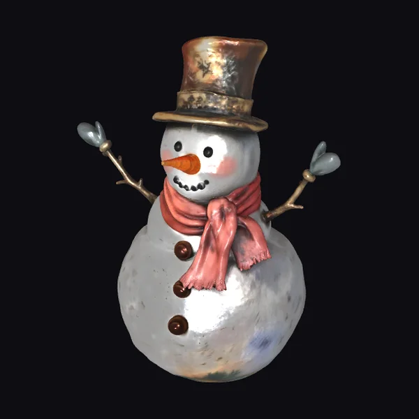 Snowman with Top Hat