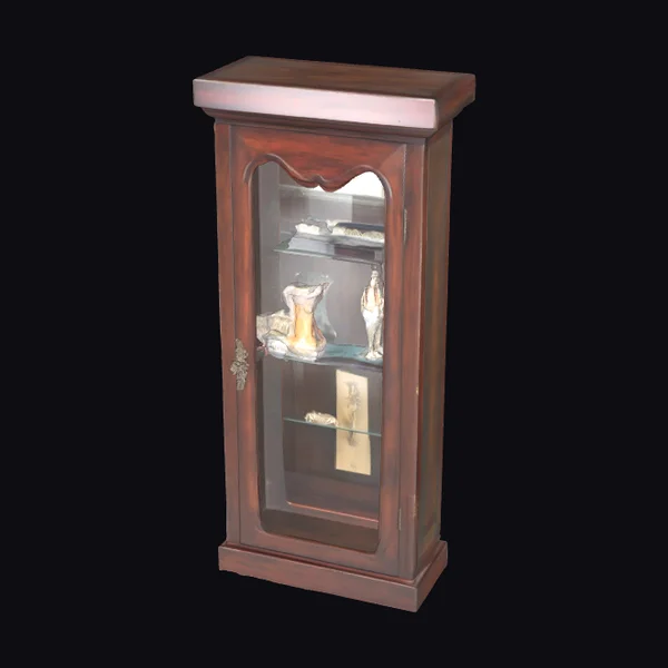 Antique Curio Display Cabinet