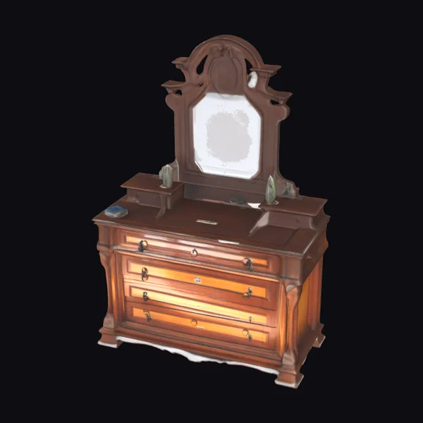 Vintage Wooden Dresser Set