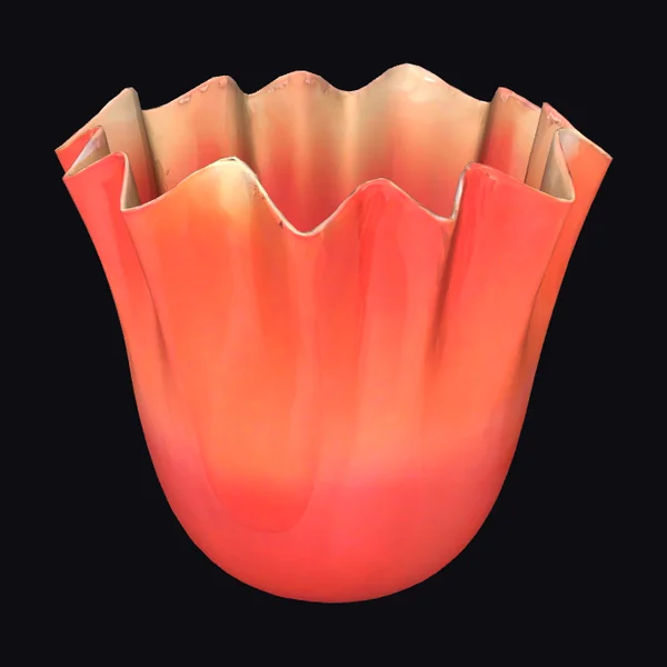 Ruffled Coral Flower Cup