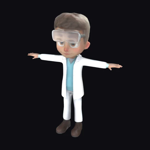 Young Scientist in Lab Coat