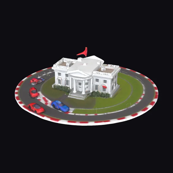 White House Racetrack Scene