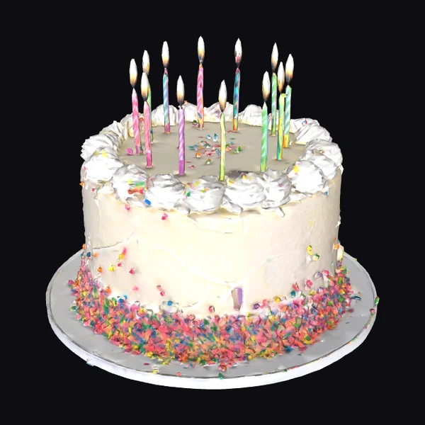 Birthday Cake with Candles