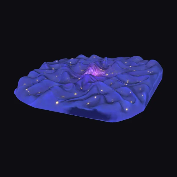 Glowing Neural Web Surface