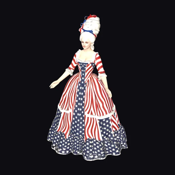 American Rococo Lady