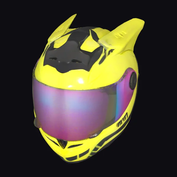 Yellow Racing Helmet