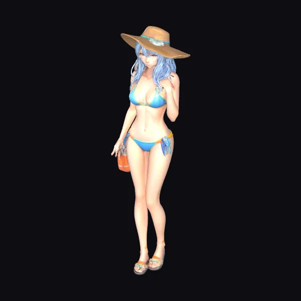 Anime Beach Girl