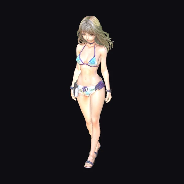 Anime Female Beach Adventurer