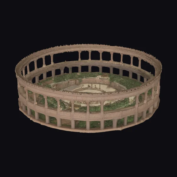 Ancient Circular Arena Structure
