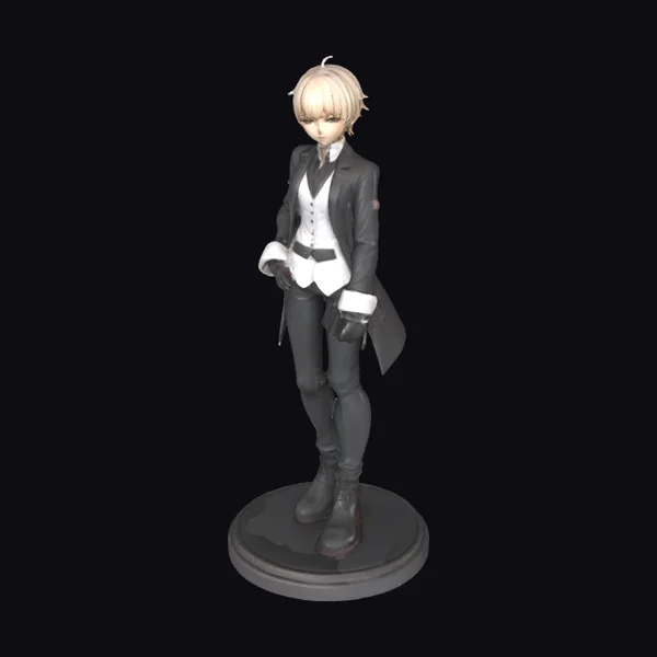 Blond Anime Butler Figurine