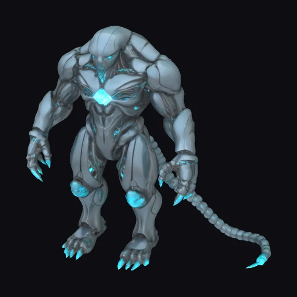 Biomechanical Monster Creature