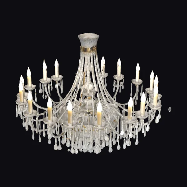 Crystal Chandelier with Candles