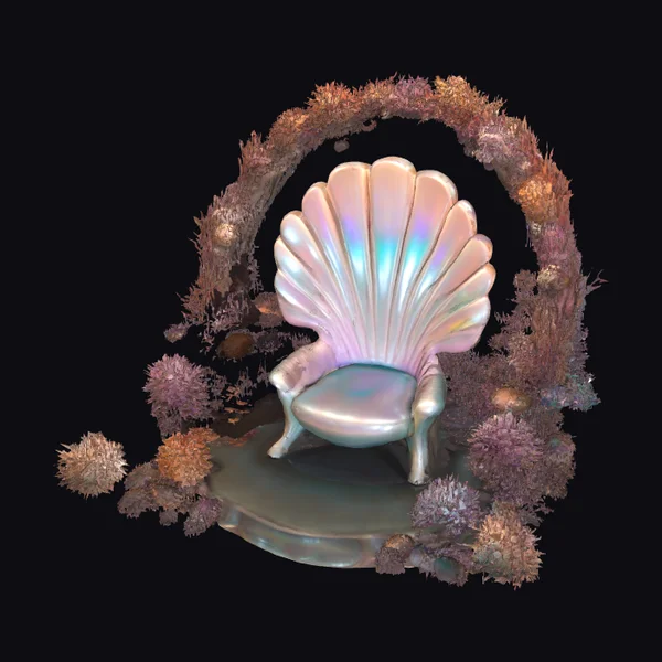 Iridescent Shell Throne