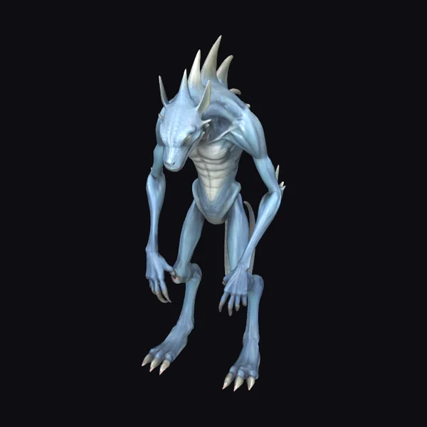 Wolf-like Creature with Spikes