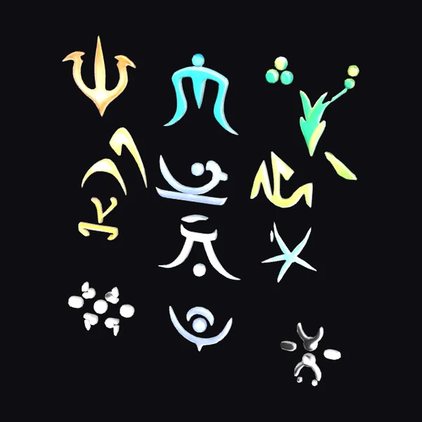 Abstract Symbolic Icons