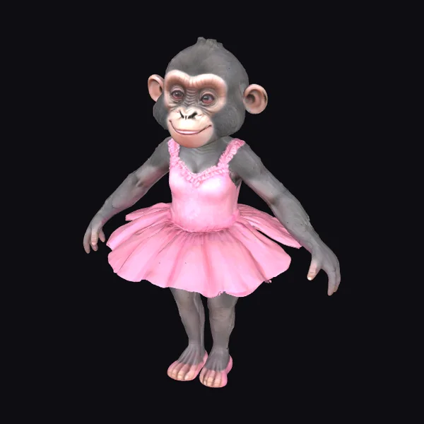 Gorilla in Pink Tutu