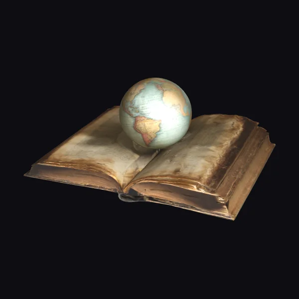 Worn Leather Bound Book