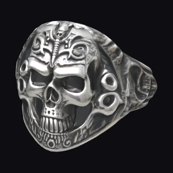 Tribal Skull Ring