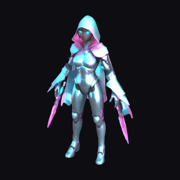 Futuristic Female Guardian