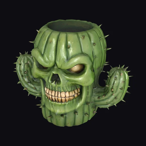 Cactus Skull Mug