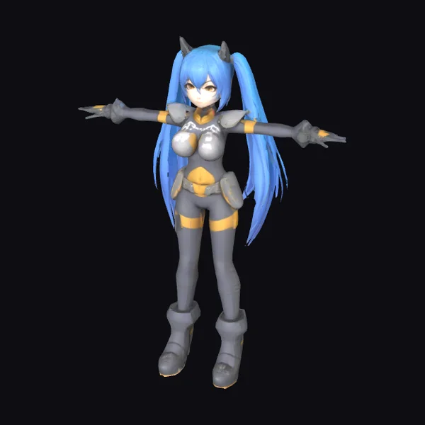 Anime Helldivers Girl