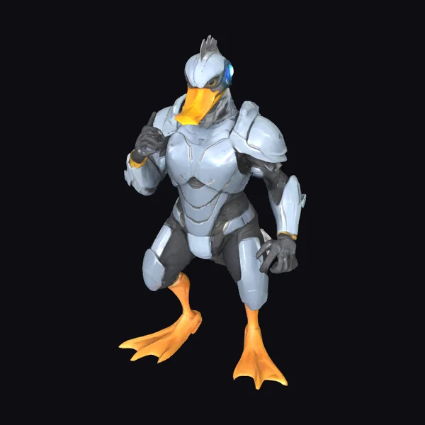 Armored Duck Character