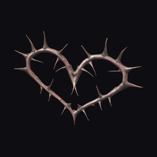 Thorns in Heart Shape
