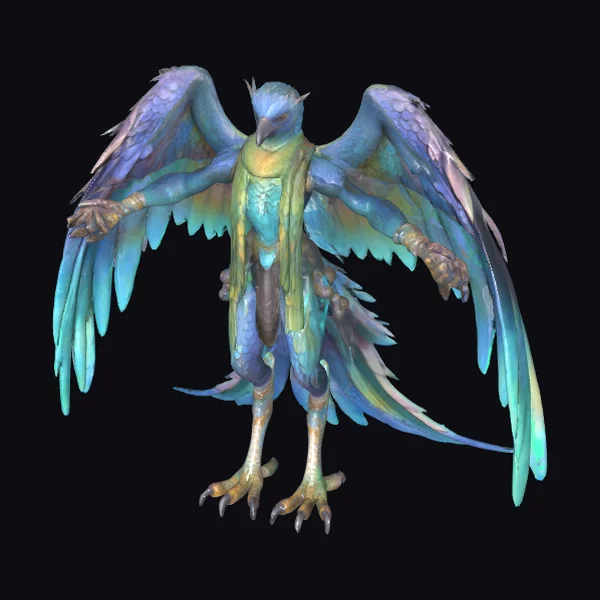 Avian Humanoid Figure