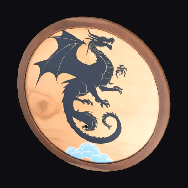 Wooden Dragon Shield