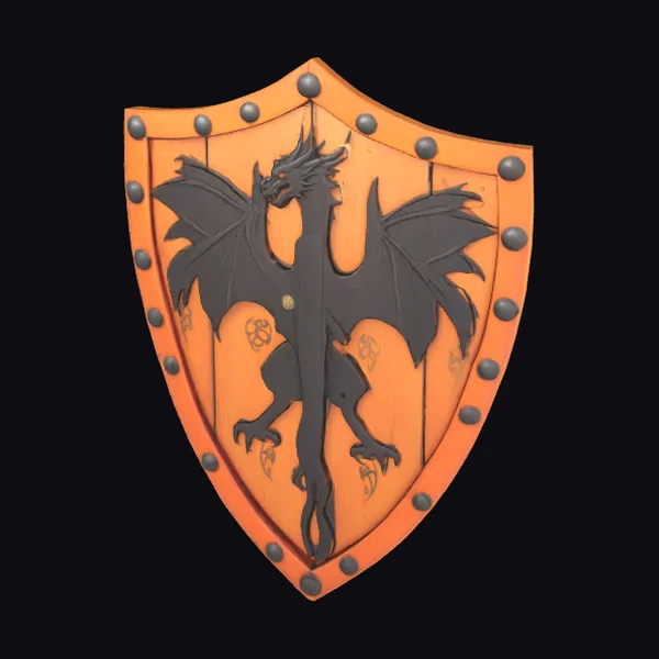 Wooden Dragon Shield