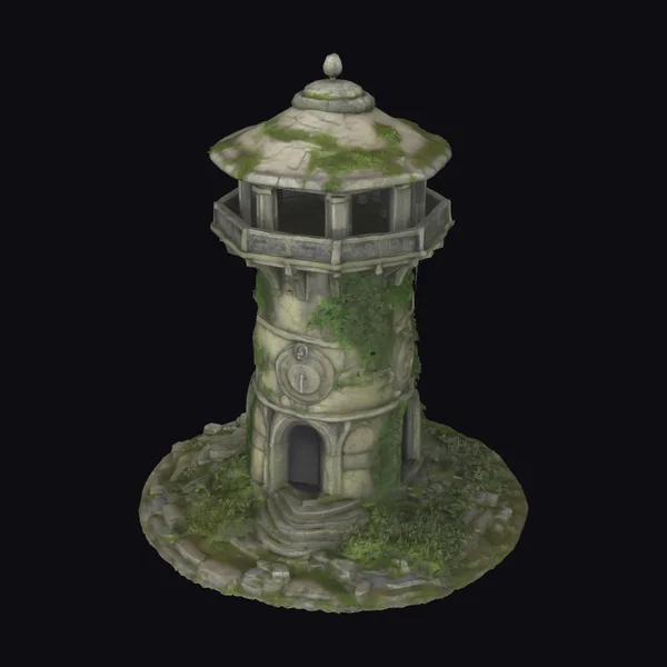 Ancient Round Stone Watchtower