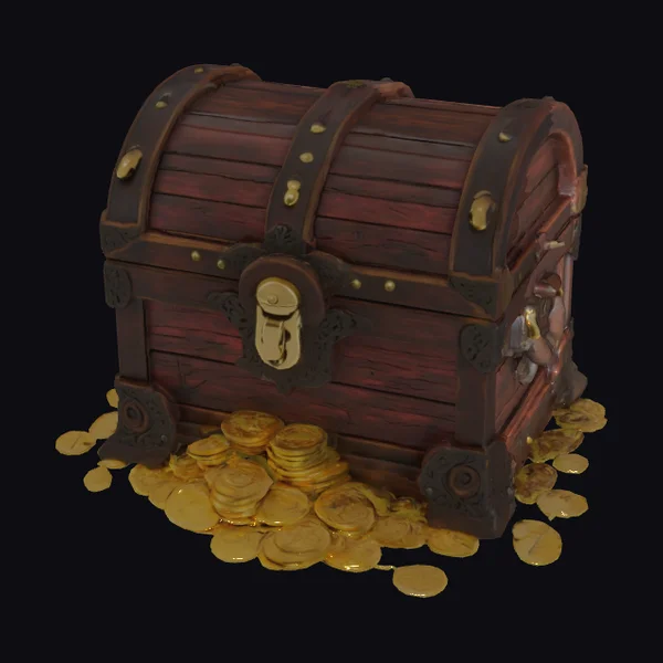 Wooden Treasure Chest