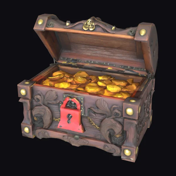 Ornate Pirate Treasure Chest