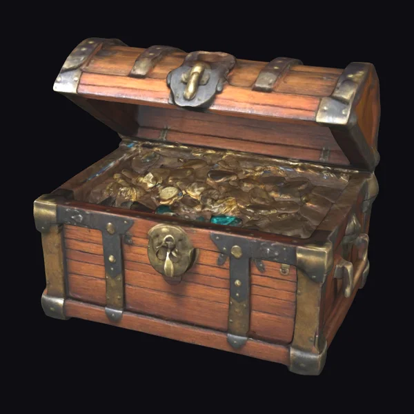Old Wooden Treasure Chest
