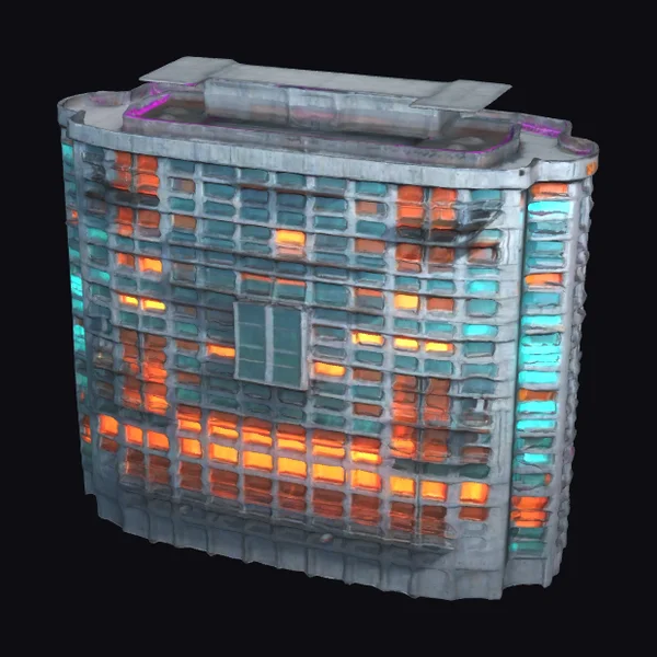 Cyberpunk Apartment Building