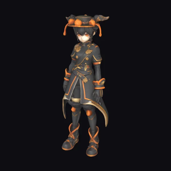 Anime Style Warrior Figurine