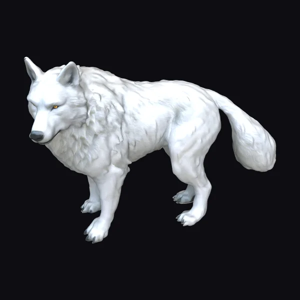 White Wolf Standing